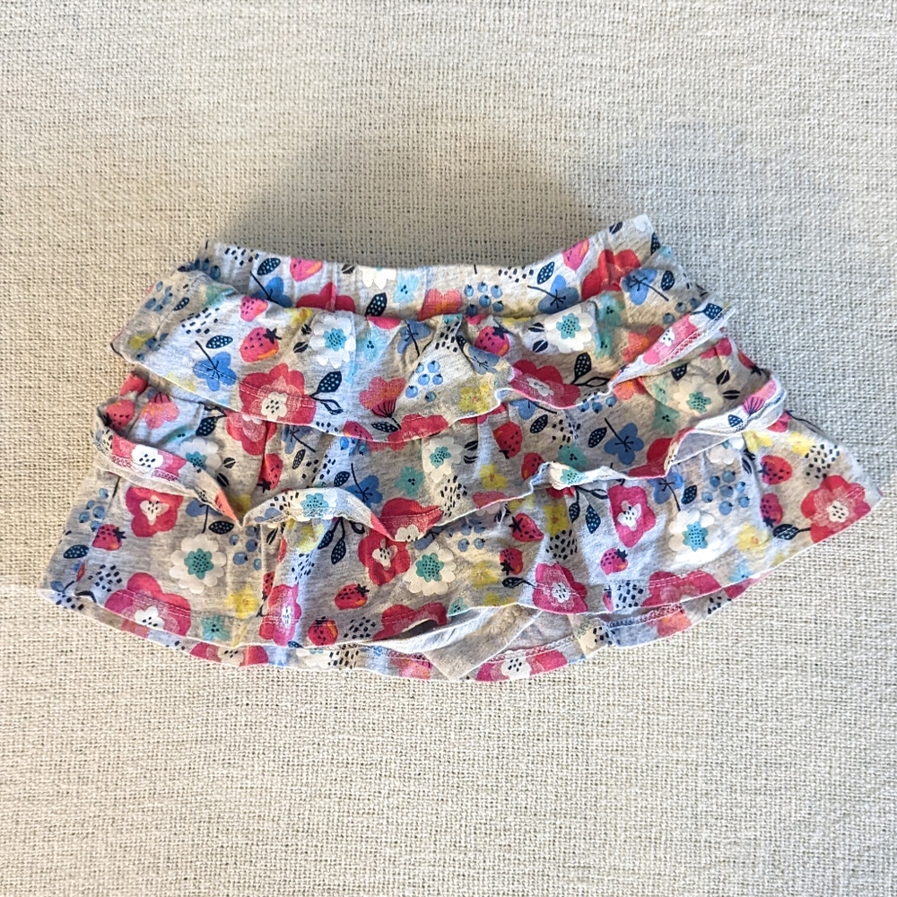 Jumping Beans Toddler Girls' Floral Skort - Grey, 2T